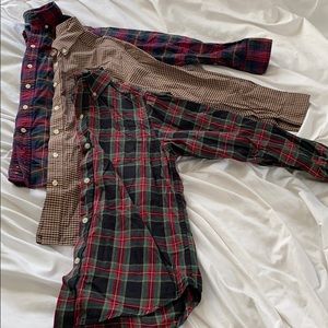 Lot of 3 Boys collared button down shirts